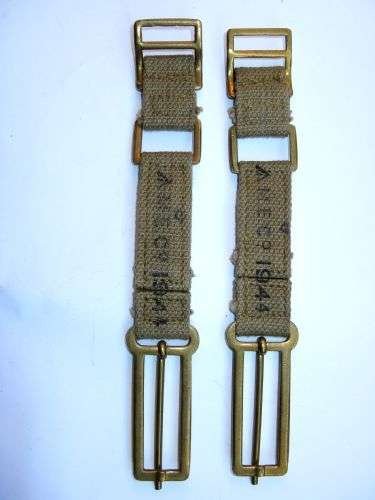 57) Mint Original WW2 British Army Officers P37 Brace Attachments MECo 1944 — image 2