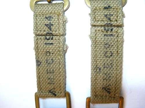 57) Mint Original WW2 British Army Officers P37 Brace Attachments MECo 1944 — image 3