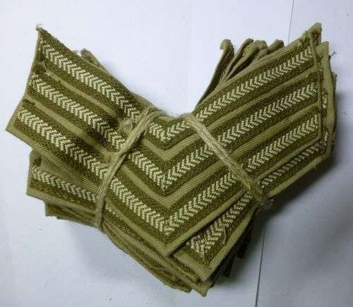 61) Mint Original WW2 British Army Khaki Drill Sergeants Stripes — image 2