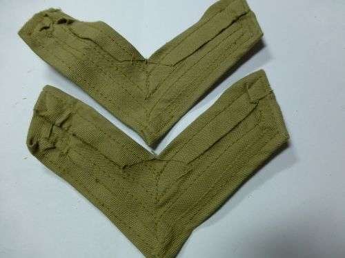 62) Mint Original WW2 British Army KD Corporals Stripes — image 4