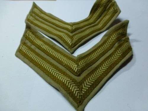 62) Mint Original WW2 British Army KD Corporals Stripes — image 5