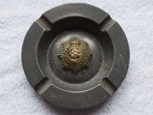27) Excellent Period Made WW1 Ash Tray With ASC Army …