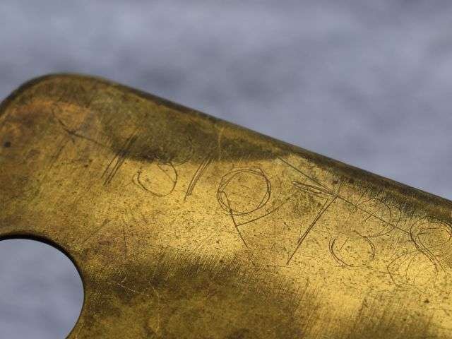 36) Nice Original WW2 RAF Air Ministry Marked Button Stick Dated 1940 — image 2