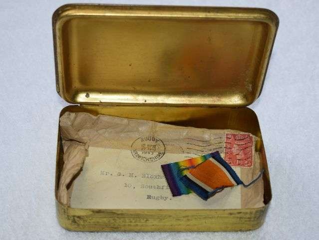 12) Good Original WW1 British Princess Mary Gift Tin Christmas 1914 In Good Condition — image 8