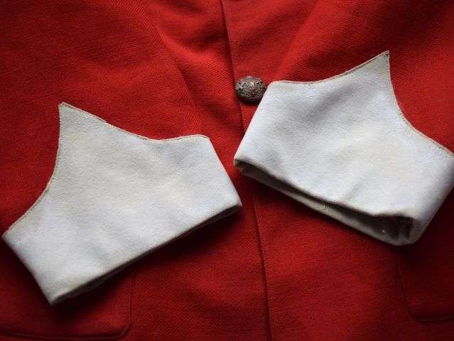 104) Lovely Original Victorian Military Red Tunic With White Collar, Epaulettes & Cuffs — image 15