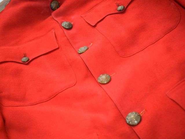 104) Lovely Original Victorian Military Red Tunic With White Collar, Epaulettes & Cuffs — image 18