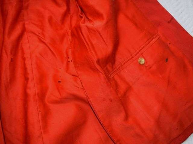 104) Lovely Original Victorian Military Red Tunic With White Collar, Epaulettes & Cuffs — image 6