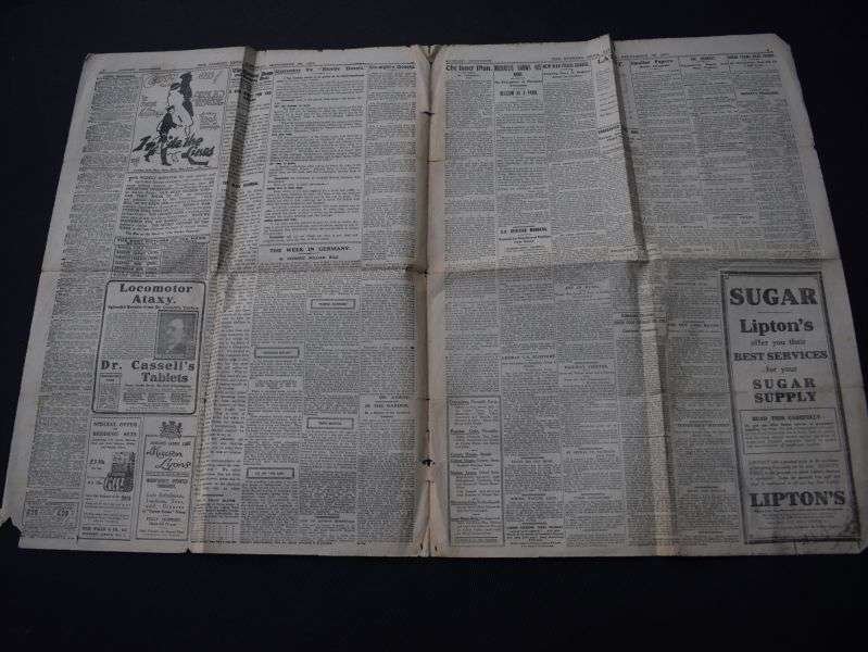 115) Tatty Original WW1 The Evening News, London's Newspaper September 29th 1917 — image 5