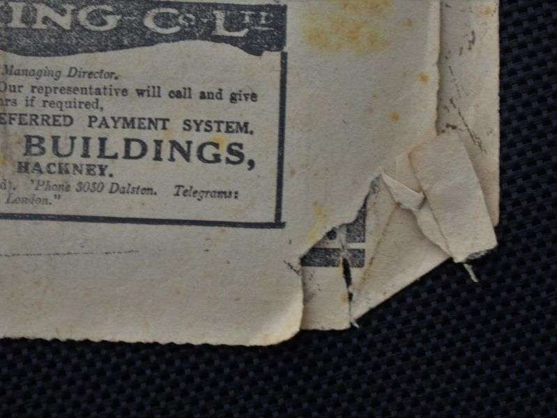 115) Tatty Original WW1 The Evening News, London's Newspaper September 29th 1917 — image 6