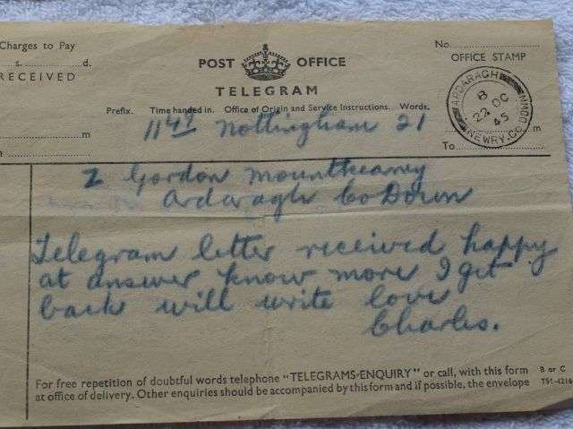 110) Interesting Original WW2 Paperwork to 2 Nurses One in Belfast The Other In The QAIMNS — image 10