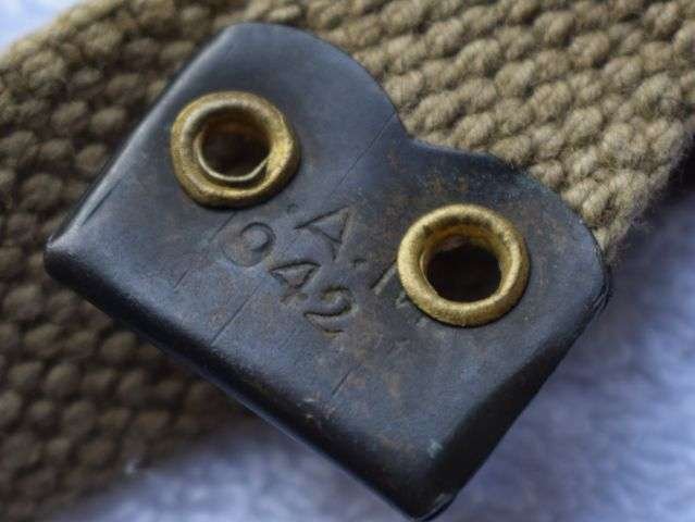 111) Unissued Indian Made Matching Left & Right 37 Pattern Khaki Web Braces AEF 1944 — image 2