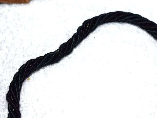 118) Unidentified WW2 Era British Army issue Blue/Green Lanyard with Spring Clip for Pocket Watch/Whistle — image 2