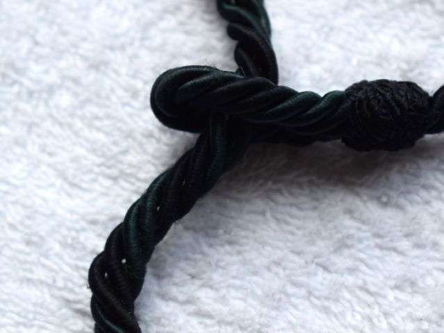 118) Unidentified WW2 Era British Army issue Blue/Green Lanyard with Spring Clip for Pocket Watch/Whistle — image 4