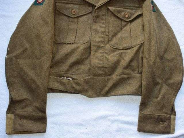 120) Excellent Original British Army 1946 Pattern Battledress Blouse Dated 1948 & Original Insignia — image 11
