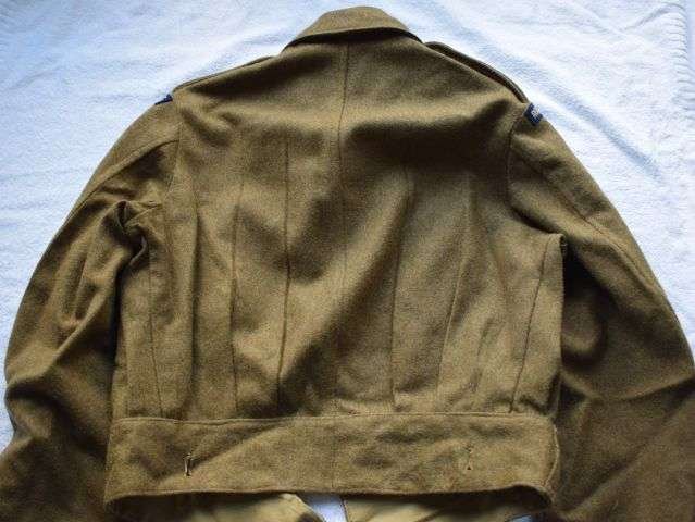 120) Excellent Original British Army 1946 Pattern Battledress Blouse Dated 1948 & Original Insignia — image 2