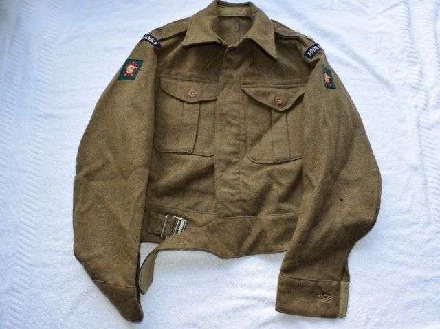 120) Excellent Original British Army 1946 Pattern Battledress Blouse Dated 1948 & Original Insignia — image 4