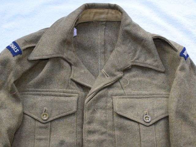 123) Excellent Original British Army 1940 Pattern Battledress Blouse Converted to 1946 Pat — image 12