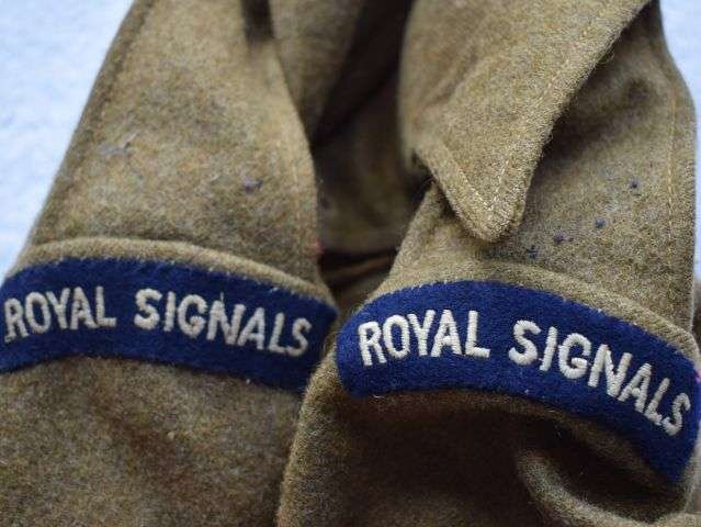 123) Excellent Original British Army 1940 Pattern Battledress Blouse Converted to 1946 Pat — image 6