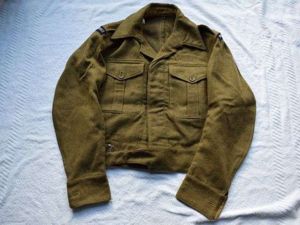 123) Excellent Original British Army 1940 Pattern Battledress Blouse Converted …