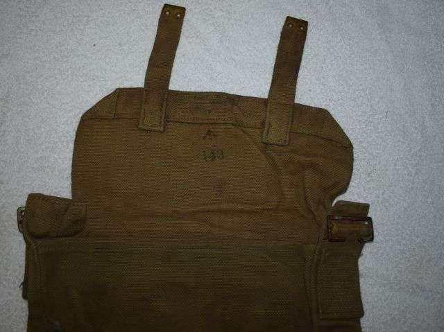 49) Good Original WW1 British Army 1908/1914 Pattern Small Pack — image 8