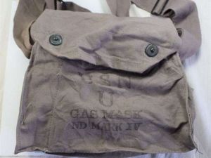 101) Mint Original WW2 US Navy Gas Mask Haversack ND …