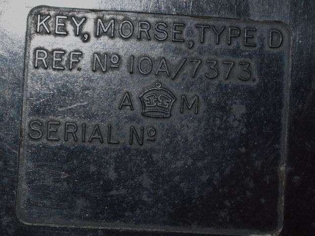 33) Excellent Original WW2 RAF Bakelite Morse Key Type D Ref No 10A/7373 — image 13