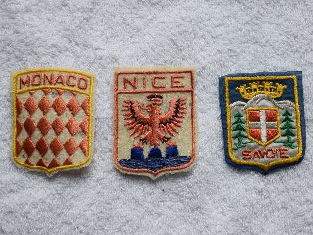 5) Group of Small Vintage Pennants & Badges From Monaco & Nice — image 5