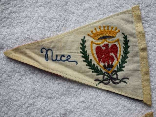 5) Group of Small Vintage Pennants & Badges From Monaco & Nice — image 8