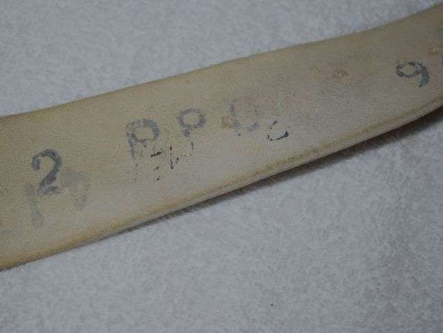 18) Lovely Original WW1 WW2 White Buff Leather Belt & GS Buckle — image 3