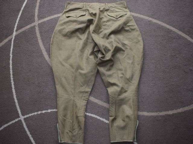 57) Excellent Clean Original WW1 WW2 US Army Issue Khaki Woollen Breeches — image 5