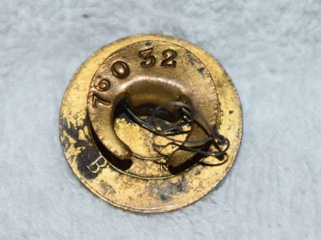 35) Excellent Original WW1 Enamel On War Service 1914 Lapel Badge D.C.Collins — image 2