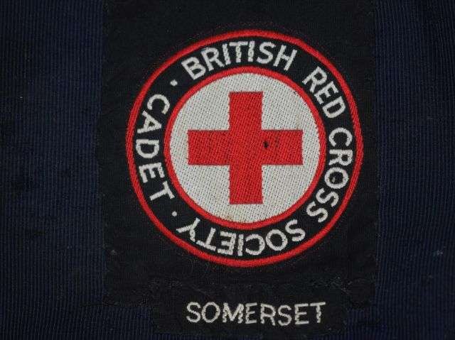 16) Good Original WW2 Era British Red Cross Society Cadets Armlet For Somerset — image 4