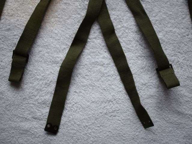 82) Good Clean Original WW2 British Army 44 Pattern Shoulder Braces Dated 1945 — image 4