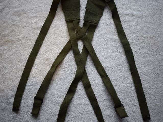 82) Good Clean Original WW2 British Army 44 Pattern Shoulder Braces Dated 1945 — image 5