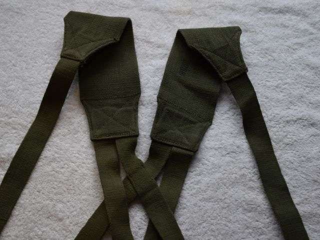82) Good Clean Original WW2 British Army 44 Pattern Shoulder Braces Dated 1945 — image 6