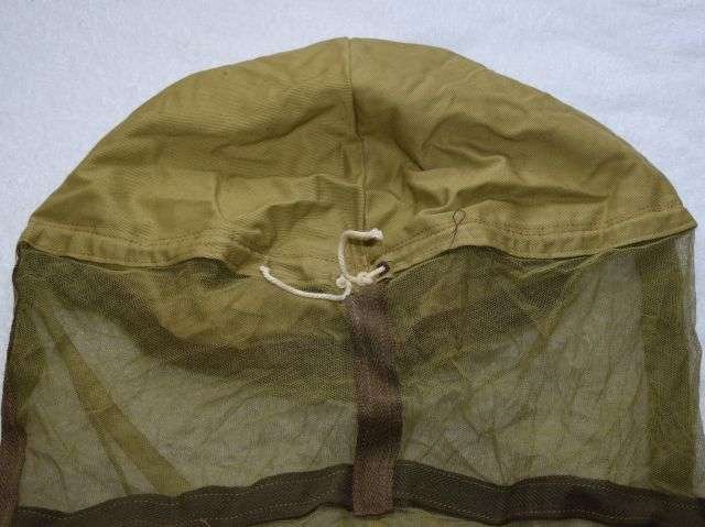 83) Mint Unissued WW2 British Army Tropical Issue Anti Mosquito Helmet Face Net 1944 — image 7