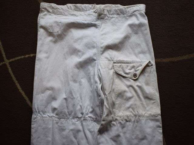 92) Nice Clean Original WW2 British Army Heavy Duty Snow Camo Trousers — image 12