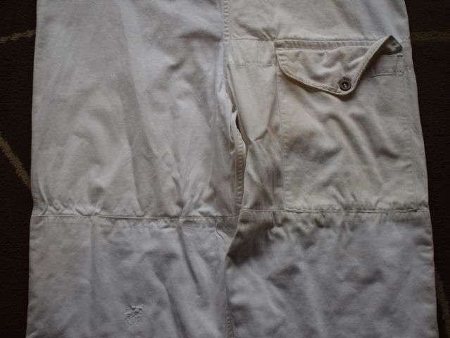 92) Nice Clean Original WW2 British Army Heavy Duty Snow Camo Trousers — image 7