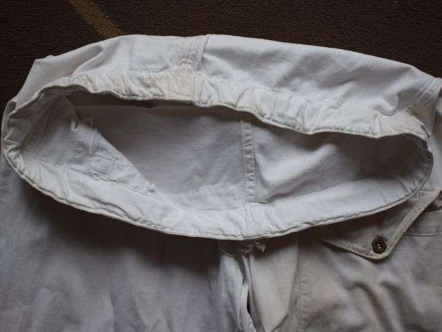 92) Nice Clean Original WW2 British Army Heavy Duty Snow Camo Trousers — image 9