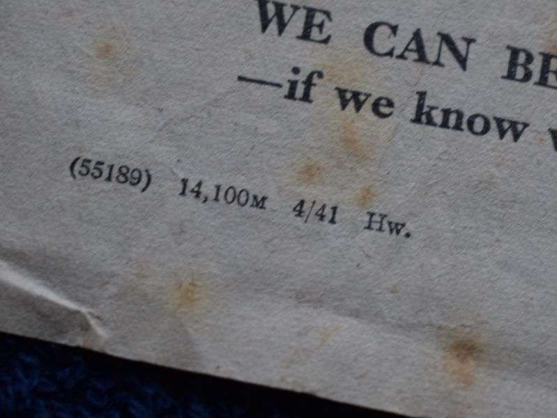 10) Tatty Original WW2 Leaflet What To Do About Gas 1941 — image 2