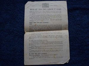 10) Tatty Original WW2 Leaflet What To Do About Gas …