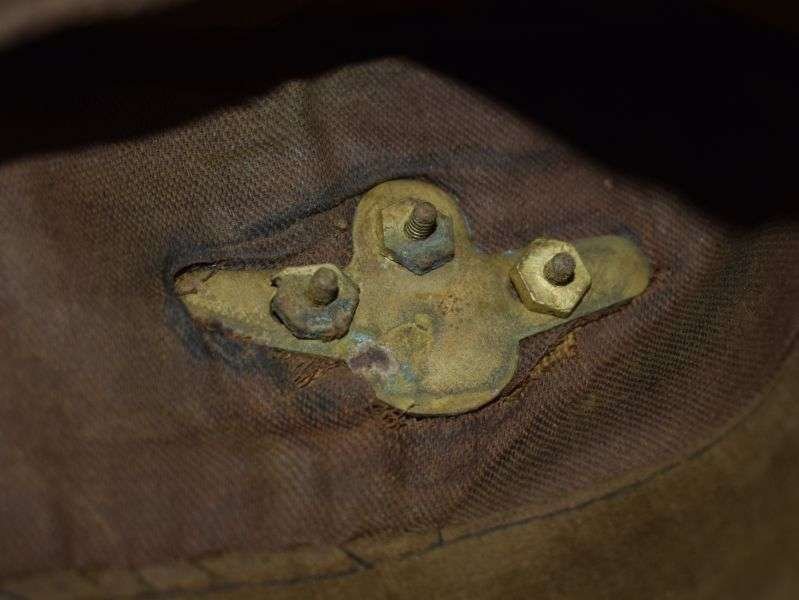 24) Excellent Original Well Used WW2 RAF Officers FS Side Cap & Badge — image 3