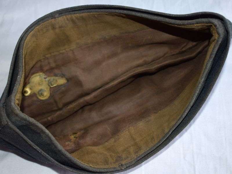 24) Excellent Original Well Used WW2 RAF Officers FS Side Cap & Badge — image 5