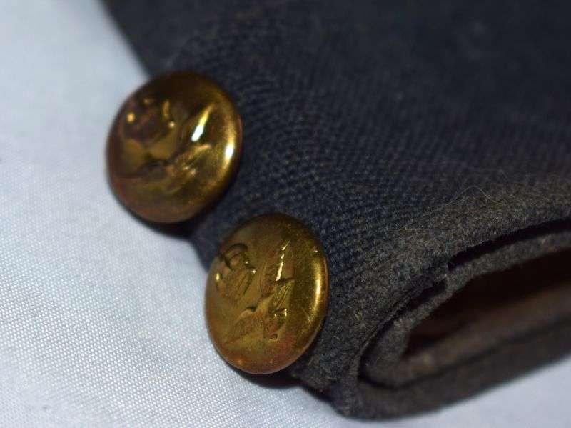 24) Excellent Original Well Used WW2 RAF Officers FS Side Cap & Badge — image 7