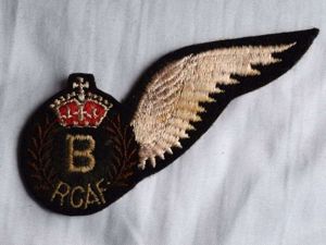 25) Excellent Original WW2 RCAF Bomb Aimer B Brevet