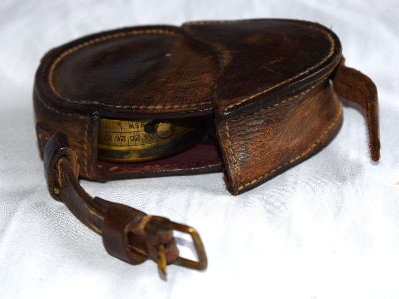 57) Excellent Early Pre WW1 British Officers Verner's Pattern VI Compass Dated 1912 & Case Dated 1913 — image 10