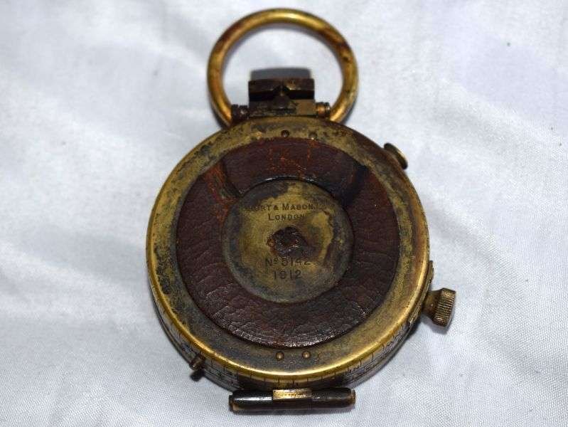 57) Excellent Early Pre WW1 British Officers Verner's Pattern VI Compass Dated 1912 & Case Dated 1913 — image 3