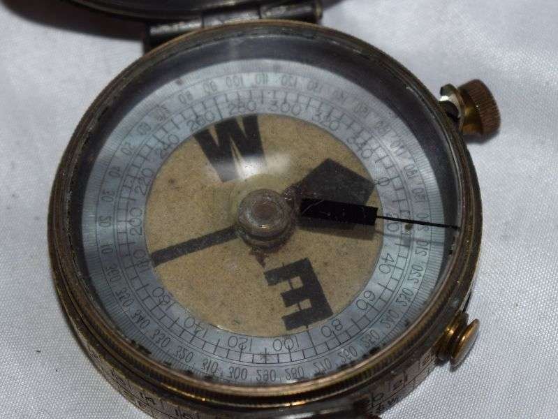 57) Excellent Early Pre WW1 British Officers Verner's Pattern VI Compass Dated 1912 & Case Dated 1913 — image 5