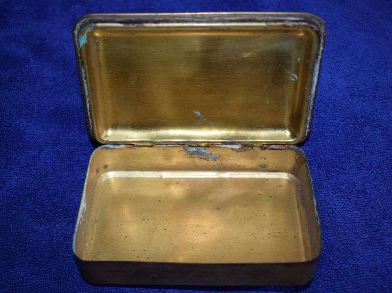63) Good Original WW1 British Princess Mary Gift Tin Christmas 1914 In Good Condition — image 6