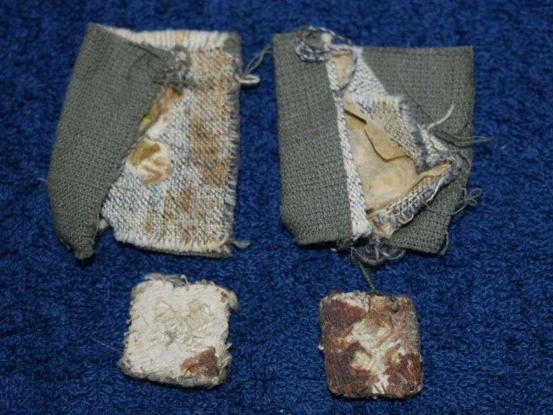 19) Good Original Set of 4 WW2-1950s British Army Officers Tropical Issue Rank Pips — image 2